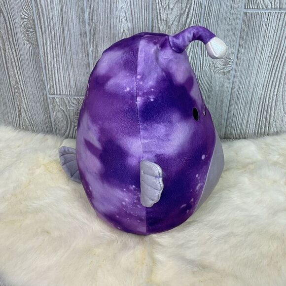 Easton the Purple Anglerfish Fins Tail Purple Tie Dye 12" - Picture 4 of 7